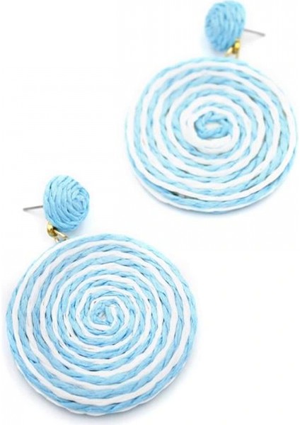 Ieg Kumaş Sarmal Küpe - Mavi fiyatları