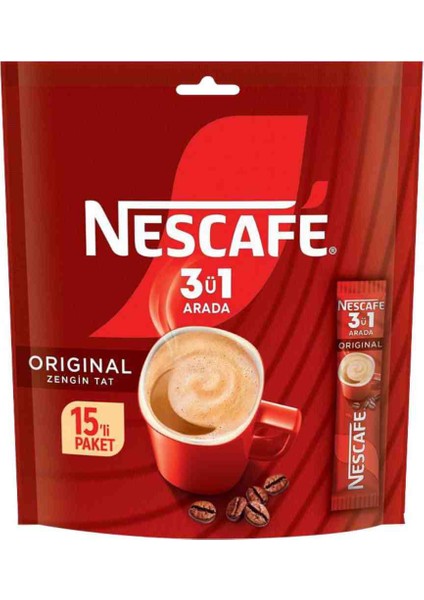 Nescafe 3+1 15 Li Paket