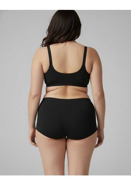 Kadın Külot Pamuklu Cotton 3'lü Paket Normal ve Battal Büyük Beden - Yıldız