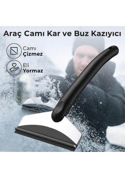 25 cm Araç Cam Don Kar Kazıyıcı Araç Camı Buz Kazıyıcı Kar Temizleme Aracı Araç Ön Çam Silme Aparatı