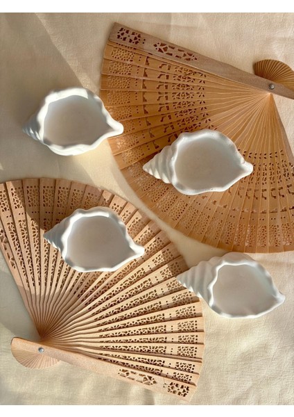 Deniz Kabuğu Dekoratif Mumluk, Takı Tabağı