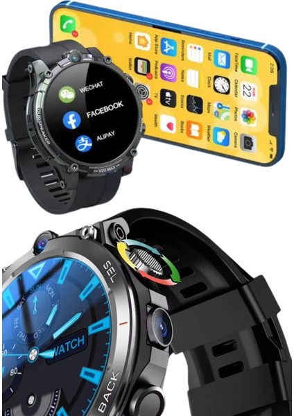 Akıllı Saat Yeni Model Sesli Asistan Bildirim Görme Bluetooth Bağlantılı Müzi - M801R556-K46 indirimleri