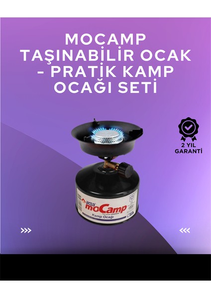 Hafif ve Kompakt Tasarımlı Taşınabilir Kamp Ocağı – Ergonomik Kullanım - M305R503-K57305