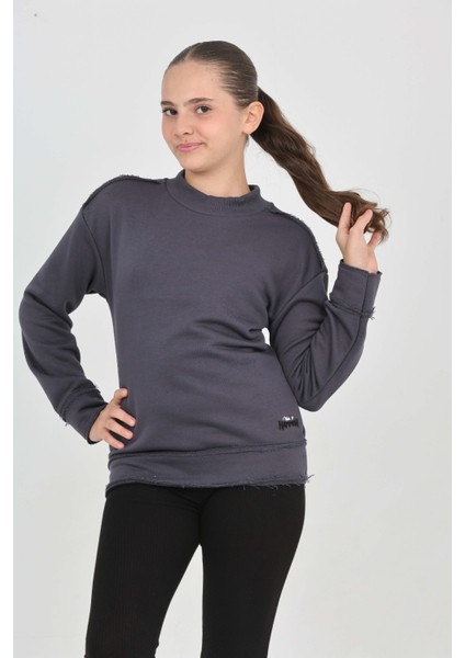 Kız Çocuk Happen Nakışlı Sweatshırt modelleri