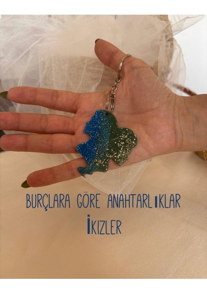 Ikizler Burcu Anahtarlık