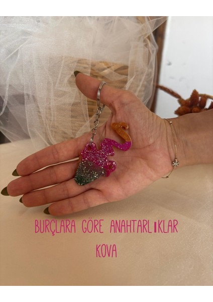 Kova Burcu Anahtarlık