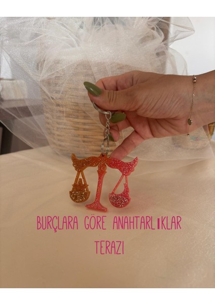 Terazi Burcu Anahtarlık