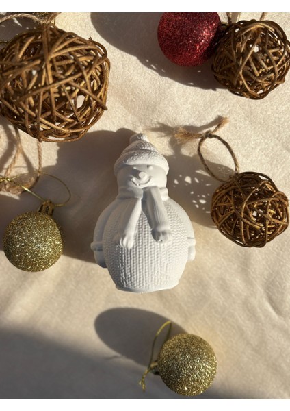 Dekoratif Yılbaşı Kardan Adam Biblo