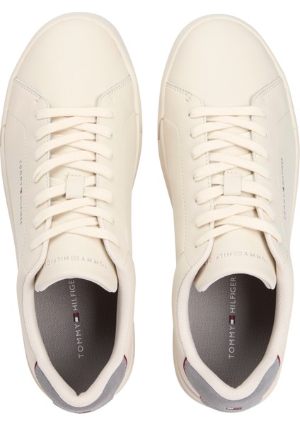 Th Court Lth Detaıl Ess Erkek Bej Spor Ayakkabı - FM0FM05367 fiyatları