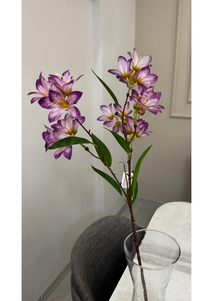 Yapay Papatya Mor Renk - Tek Dal 60 cm