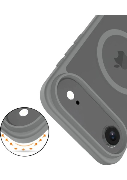 Apple iPhone 17 Air Jota Magsafe Kapak - Titan Gri modelleri