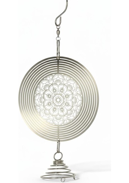 Feng Shui Mandala Temalı Rüzgar Çanı Dış Mekan Bahçe Balkon Süsü Yeni Ev & Arkadaş Hediyesi 60 Cm. modelleri