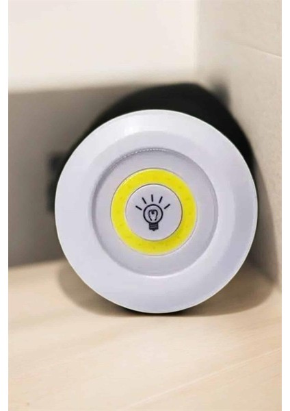 Spot Lamba LED Işık 3'lü Uzaktan Kumandalı Pilli Yapışkanlı Kablosuz - M836R536-K60836 modelleri