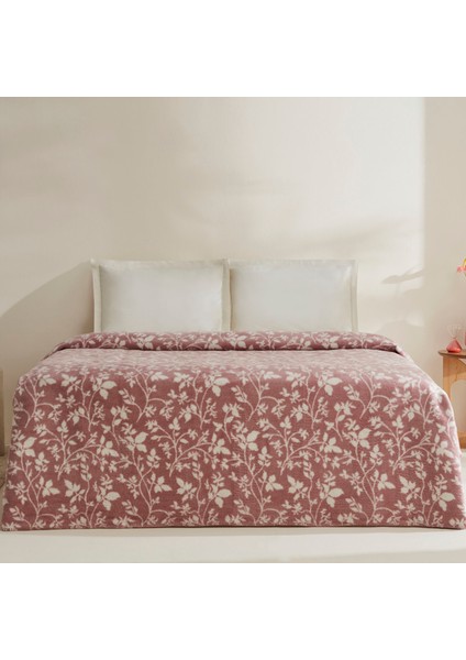 Cinta Çift Kişilik Akrilik Battaniye Mürdüm