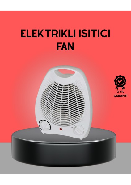 Mini Elektrikli Isıtıcı 2000W – Termostatlı Fanlı Isıtma Taşınabilir Tasar - M556R255-K95