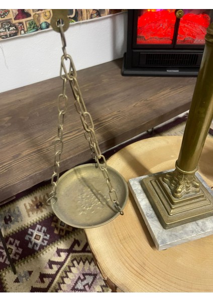 -Mermer Tabanlı Antika Adalet Terazisi-Dekoratif&koleksiyonluk fiyatları