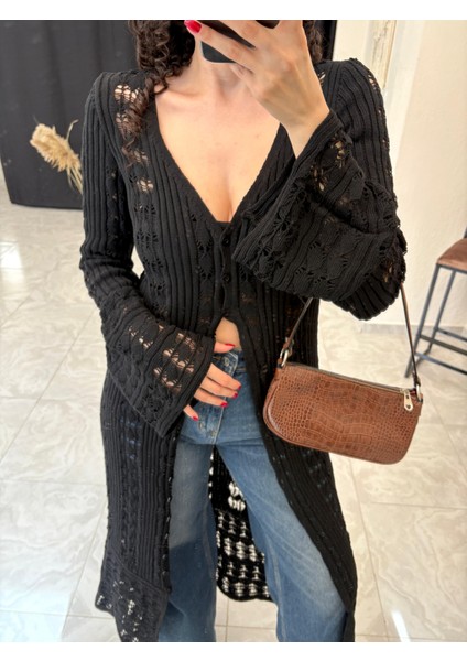 Ispanyol Kollu Uzun Ajurlu Hırka modelleri