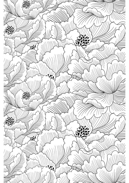 Eskiz Çiçek Motifliduvar Kağıdı -Isı ve Ses Yalıtımı Yırtılmaz indirimleri