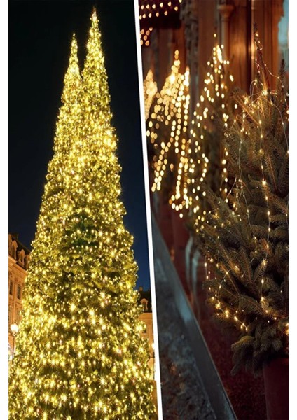 Güneş Enerjili 20 Metre Peri LED Işık 200 LED 8 Mod Dış Mekan Ağaç Balkon Solar Bahçe Aydınlatma