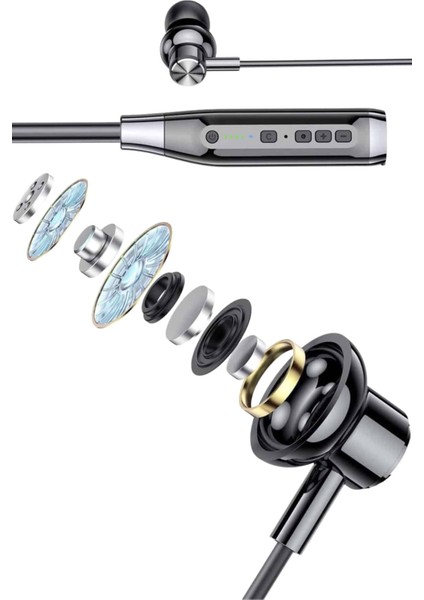 Bluetooth Kulaklık 120 Saat Kullanım Süresi Boyun Askılı Bluetooth Kablosuz Kul - M309B650-N91 indirimleri