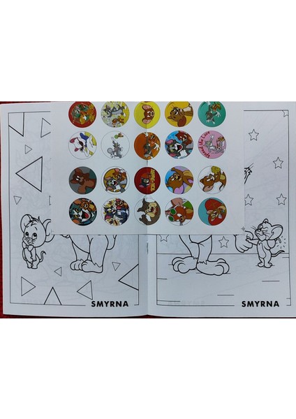 4 Adet Stickerli Boyama Kitabı (Unicorns/crybaby/tom ve Jerry/looney Tunes) AD30104 fırsatları