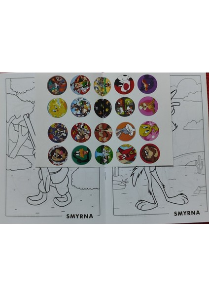 4 Adet Stickerli Boyama Kitabı (Unicorns/crybaby/tom ve Jerry/looney Tunes) AD30104 indirimleri
