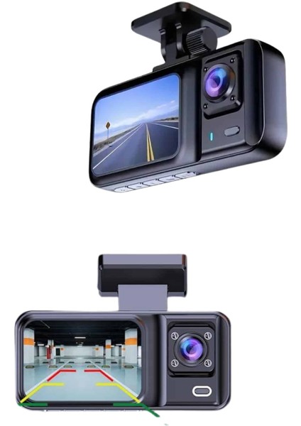 Dvr Araç Içi Kamera Ön ve Iç Kamera 2 Inç Ekranlı Çift Kamera - M510R042-K06510 fiyatları