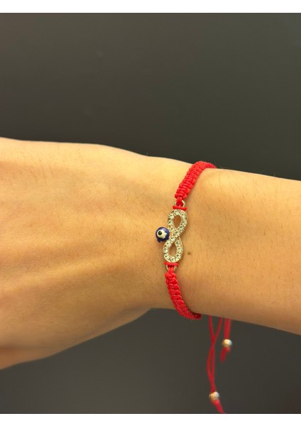 Zirkon Taş Işleme Sonsuzluk Kırmızı Makrome Ip Bileklik fırsatları