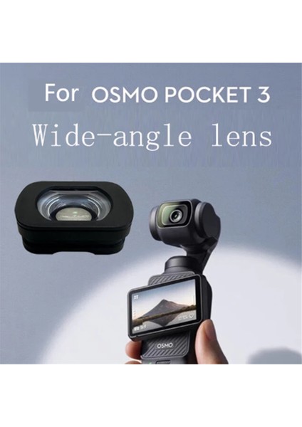 Djı Pocket Için Geniş Açılı Lens Filtresi 3 Djı Osmo Cep Için Artırılmış Geniş Açılı Filtre 3 Handheld Gimbal Kamera (Yurt Dışından) fiyatları