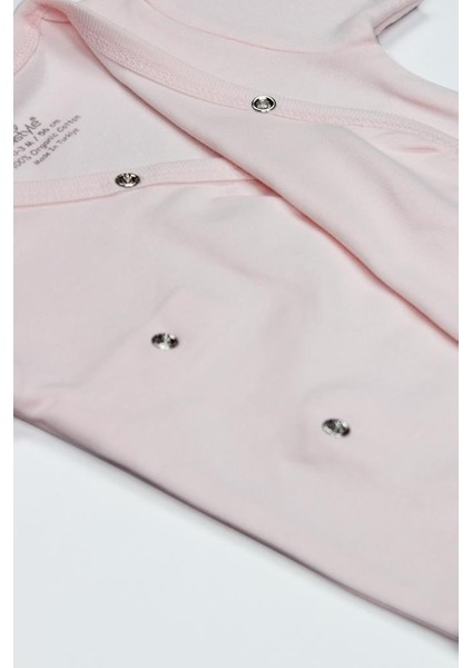 Organik Natural Basic Style Kruvaze Uzun Kol Body BS17102 Pembe fırsatları