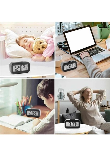 Dijital Işıklı Alarmlı Çalışma Masası Ekran Pilli Çalar Saat - N299J665-M85299 fırsatları