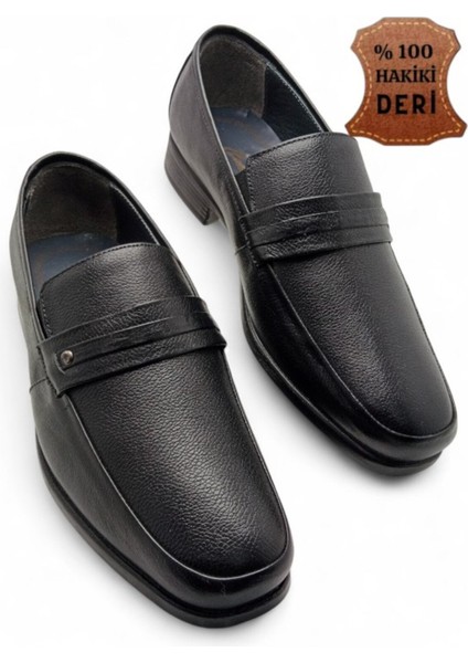 Erkek Iç Dış Hakiki Deri Ultra Rahat Ortopedik Tabanlı Hafif Mevsimlik Siyah Günlük Klasik Ayakkabı modelleri