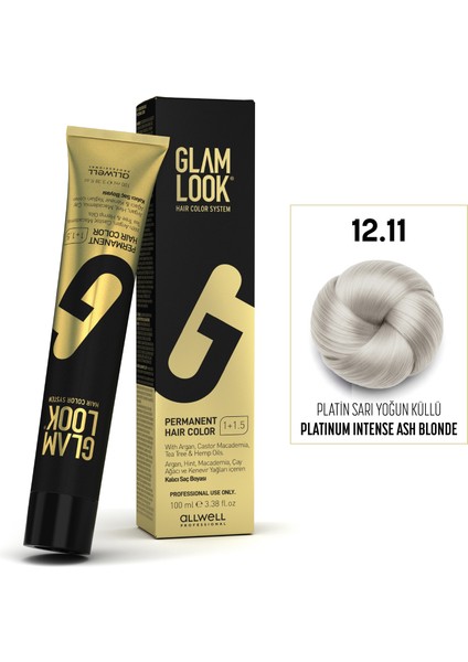 Kalıcı Saç Boyası 12.11 Platin Sarı Açık Küllü 100 ml