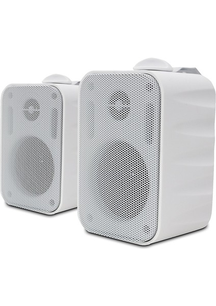 4 Adet Beyaz Hoparlörlü Bluetooth Anfi Ses Sistemi | Mağaza Ofis Kürsü Mikrofonlu Müzik Seti fiyatları