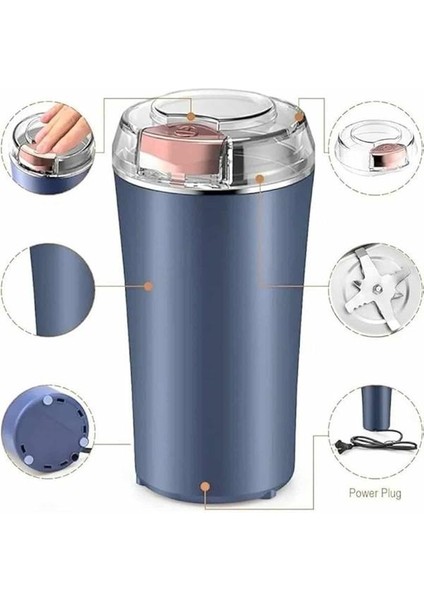 Kahve ve Baharat Öğütücü Kolay Temizlenebilir Paslanmaz Çelik Taşınabilir - M850R706-K93850 modelleri