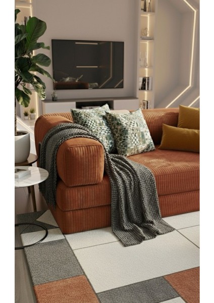 Liona 90X180 Yatak Olabilen Kanepe Modüler Çok Fonksiyonlu Aktivite Koltuk Kiremit fiyatları