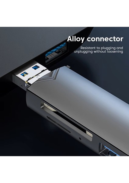 6 In 1 Otg Çok Fonksiyonlu Kart Okuyucu Type C/ Micro USB 3.0 Sd Tf Kart 6'sı 1 Arada Adaptör Hızlı Aktarım6 fiyatları