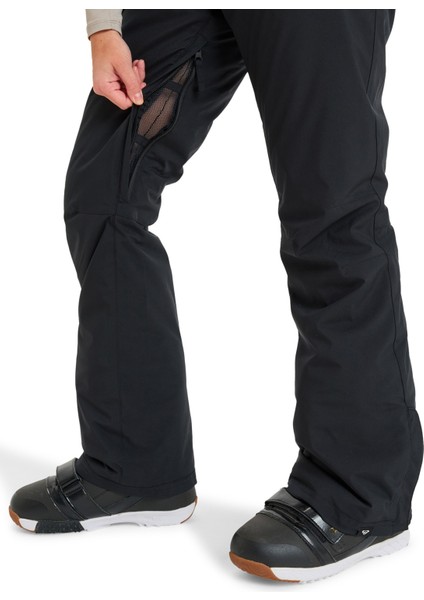 ERJTP03299-BACKYARD Pt Siyah Normal Düz Kadın Kayak Pantolonu fiyatları