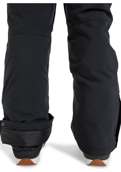 ERJTP03299-BACKYARD Pt Siyah Normal Düz Kadın Kayak Pantolonu fırsatları