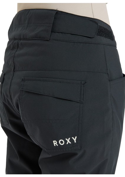 ERJTP03299-BACKYARD Pt Siyah Normal Düz Kadın Kayak Pantolonu
