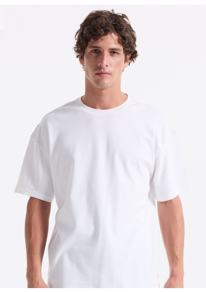 Yuvarlak Yaka Beyaz Erkek T-Shirt 261 Lcm 242002 Merıso Beyaz fiyatları