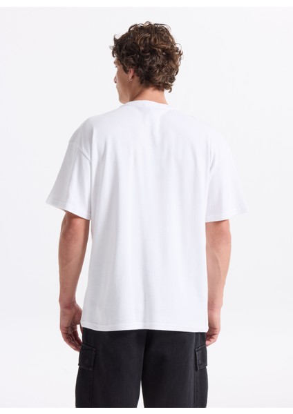 Yuvarlak Yaka Beyaz Erkek T-Shirt 261 Lcm 242002 Merıso Beyaz indirimleri