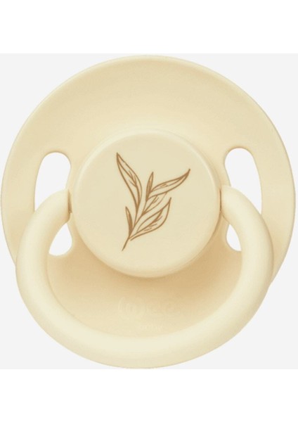 Pure Yuvarlak Uçlu Kauçuk Emzik No:1 0-6 Ay Krem