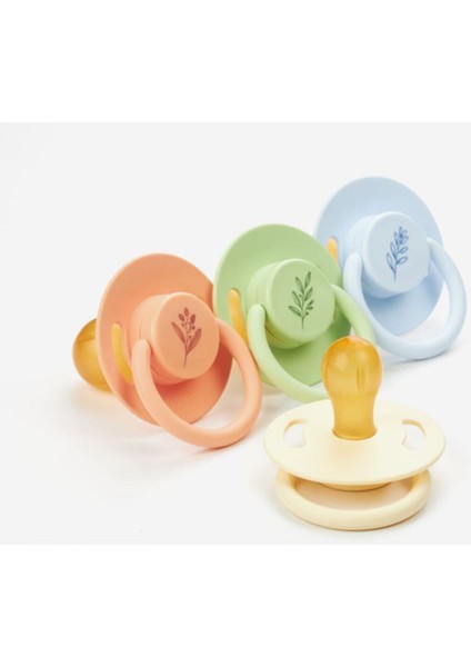 Pure Yuvarlak Uçlu Kauçuk Emzik No:1 0-6 Ay Krem modelleri