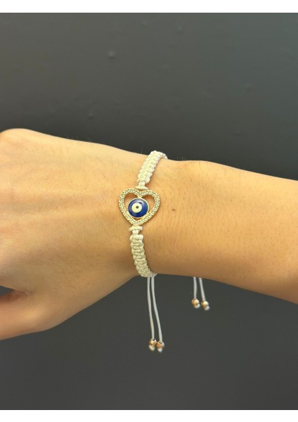 Makrome Örme Nazar Kalp Ip Bileklik fırsatları