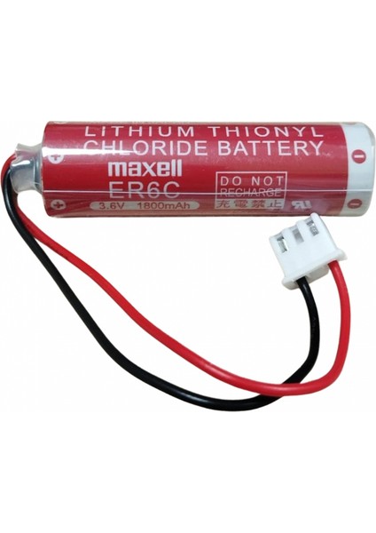 Maxell ER6C 3.6V AA Size 3 PIN Lithium Pil SOKETLİ