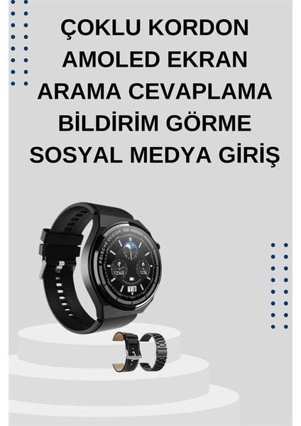 Yeni Nesil Sesli Görüşme Akıllı Saat ve Powerbank Çoklu Şarj Girişli Bluetoo - T853G155-Z37 fırsatları