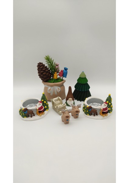 Yılbaşı Ağaçlı Obje Set