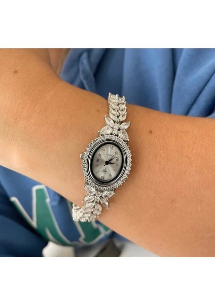Gümüş Taşlı Bayan Saat fırsatları
