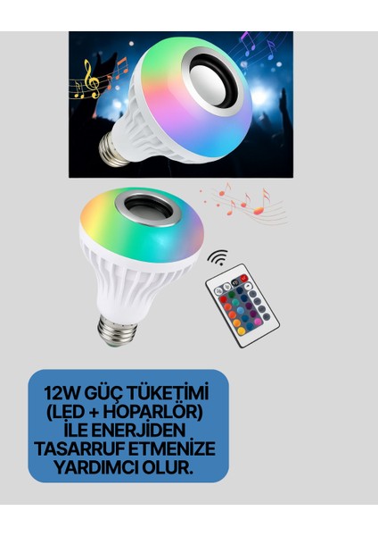 Bluetooth Bağlantılı Rgb LED Ampul – Şık ve Fonksiyonel - M958B769-N01958 fırsatları